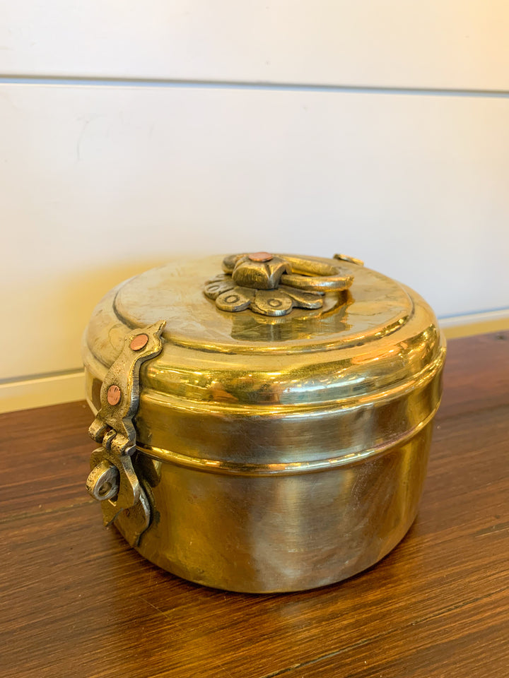 Vintage Brass Indian Chapati Box