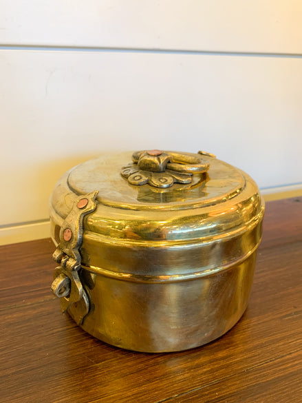 Vintage Brass Indian Chapati Box