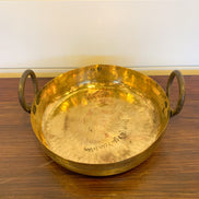Vintage Brass Indian Kadhai/Jalebi Pot