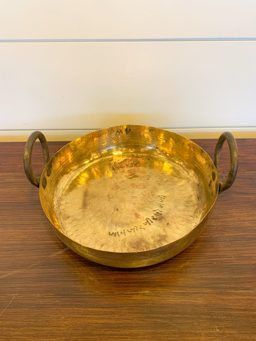 Vintage Brass Indian Kadhai/Jalebi Pot