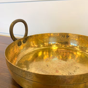 Vintage Brass Indian Kadhai/Jalebi Pot