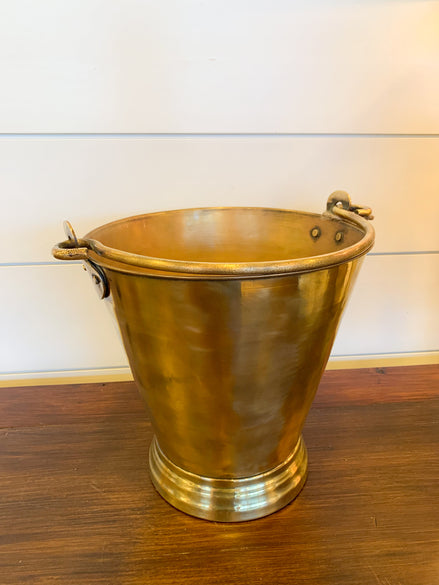 Vintage Brass Bucket