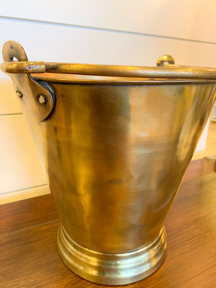 Vintage Brass Bucket