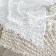 Cool Cotton Waffle Weave Bed Blanket