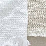 Cool Cotton Waffle Weave Bed Blanket