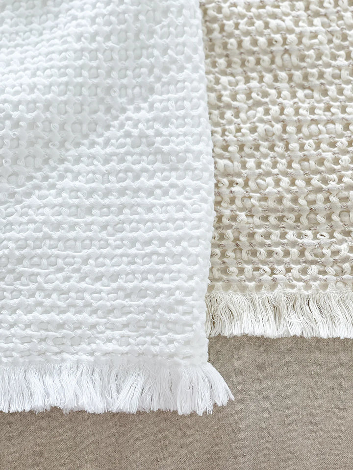 Cool Cotton Waffle Weave Bed Blanket