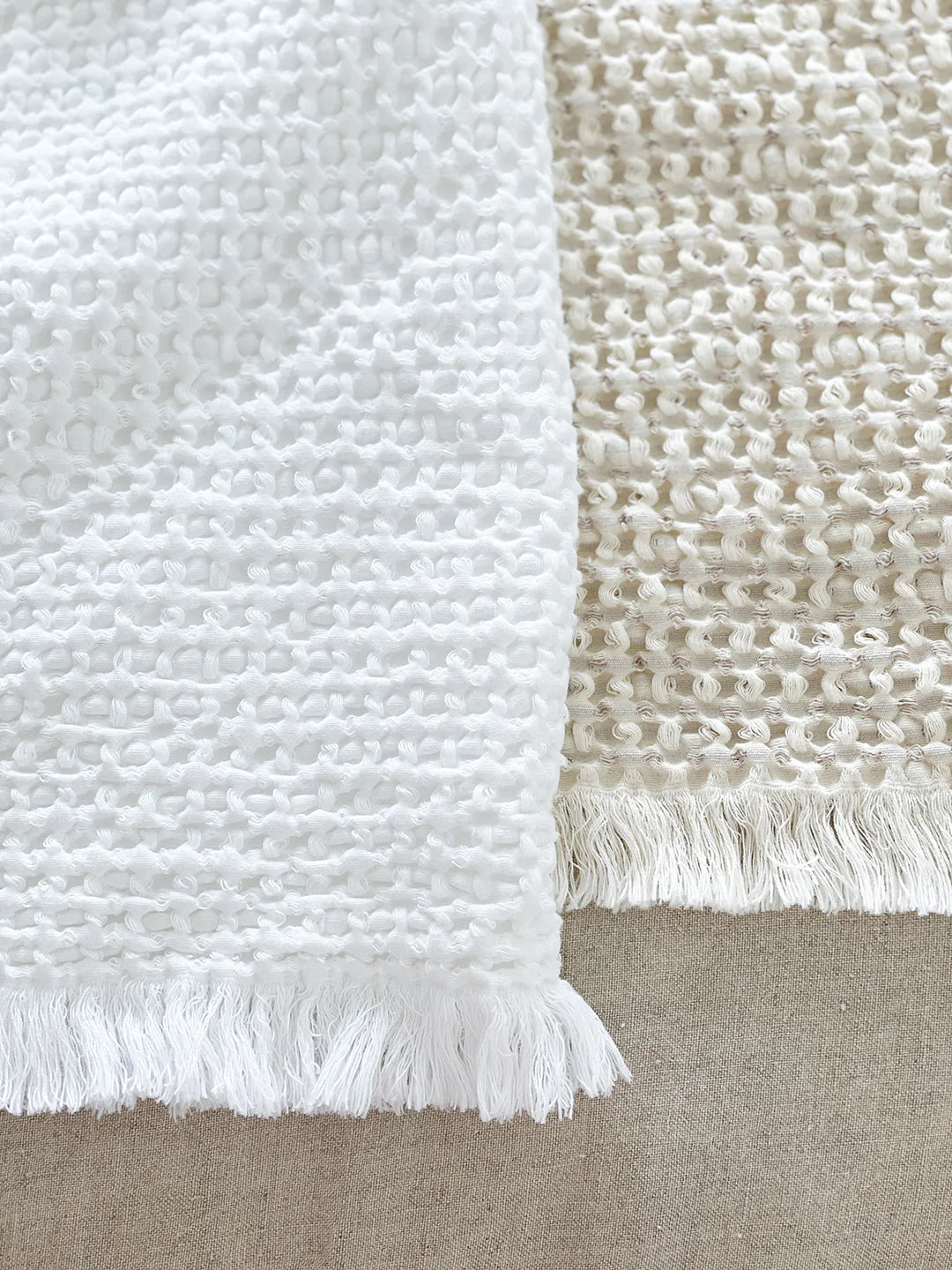 Cool Cotton Waffle Weave Bed Blanket