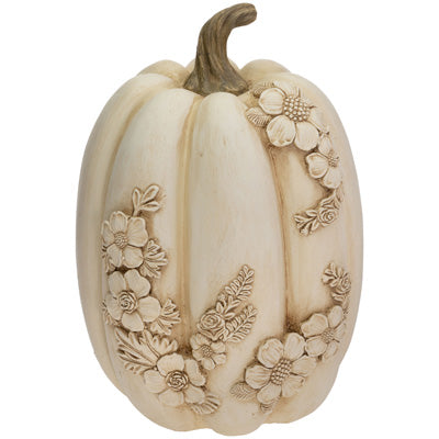 Pumpkin Carved Embossed Floral