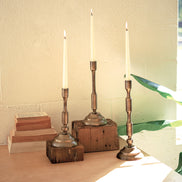 Candlestand Taper Brass Metal Antique