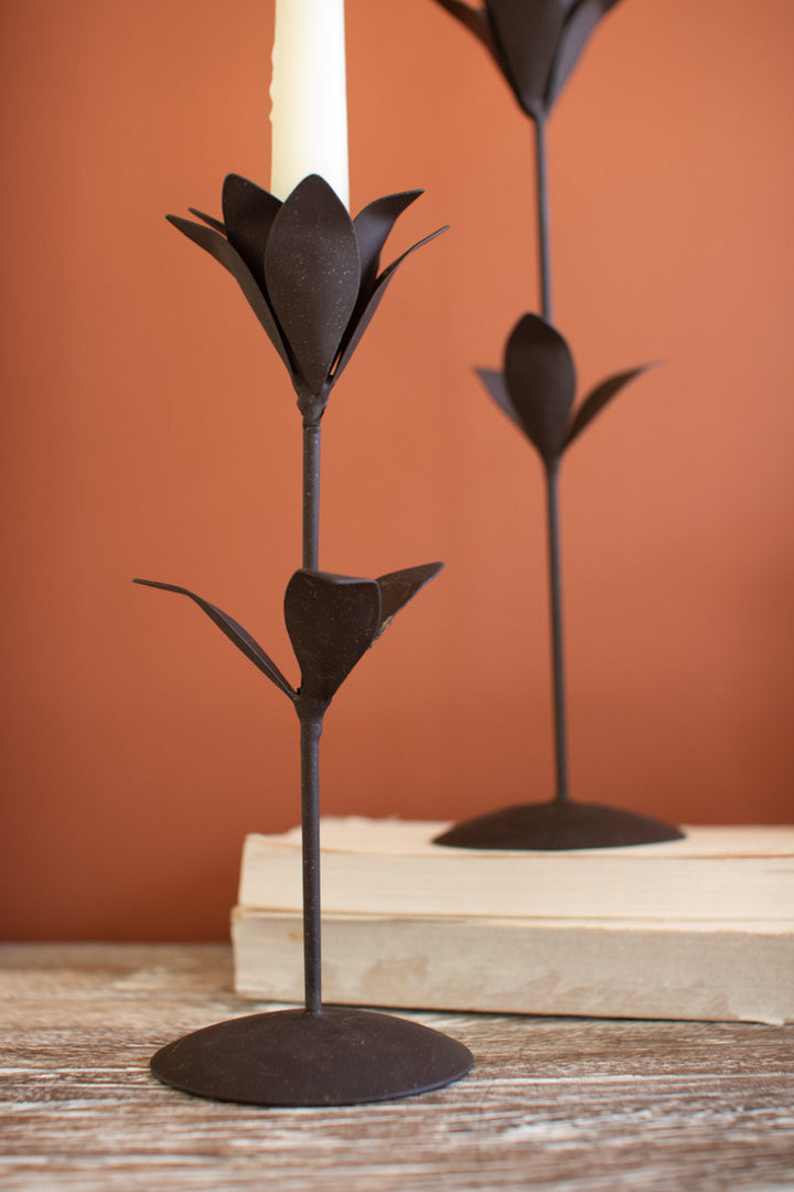 Candlestick Taper Metal Tulip