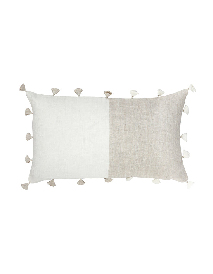 Natural Beige Tassels So Soft Linen Pillow