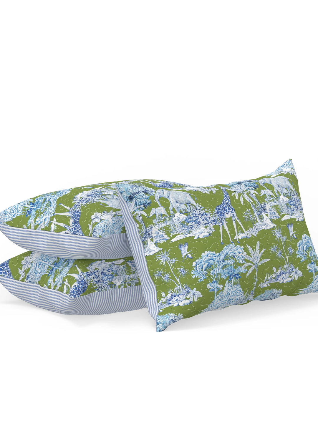 Ozara Jungle Olive Green Quilt Set