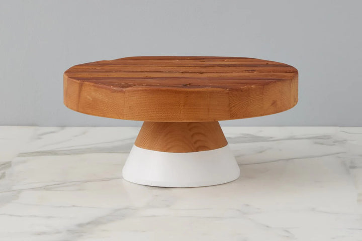 Cake Stand Wood White