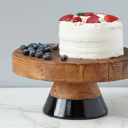 Cake Stand Black Mod Block Large