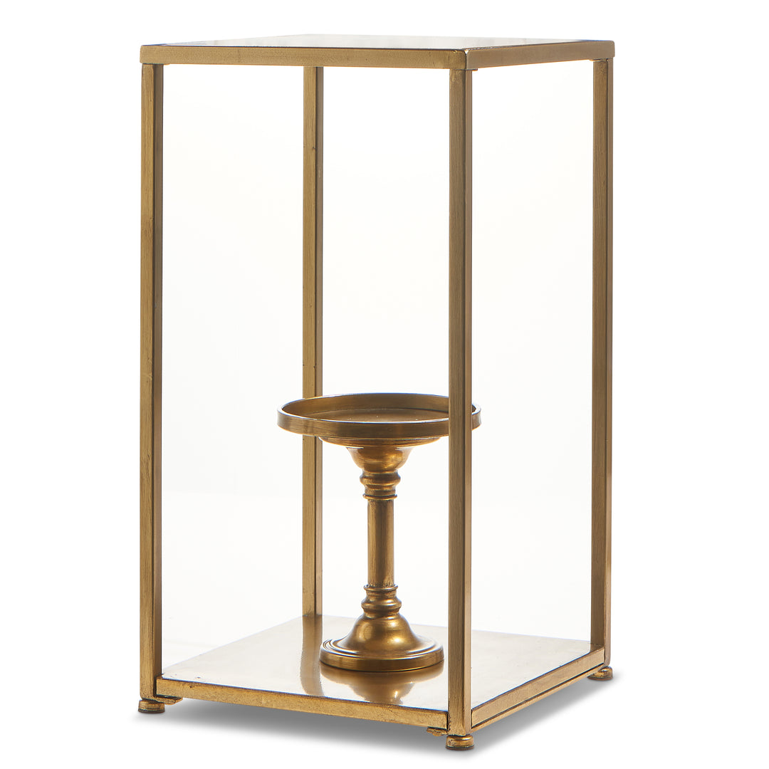 Gold Box Frame Candle Holder