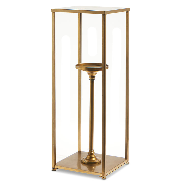 Gold Box Frame Candle Holder