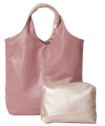 Reversible Tote with Matching Pouch