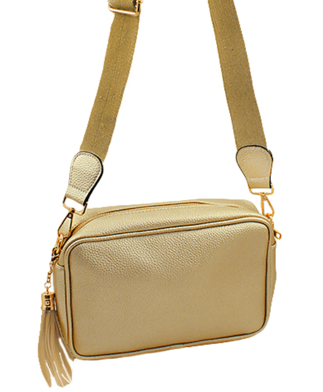Solid Rectangle Crossbody Bag
