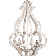 Chandelier Distressed White