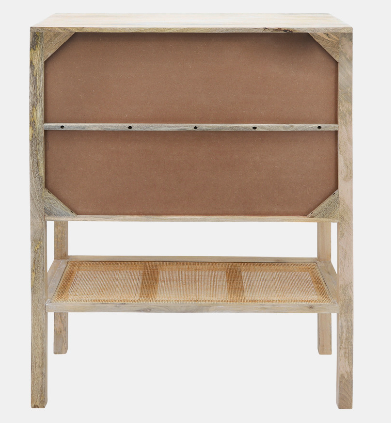 Natural Rattan 2 Door Cabinet