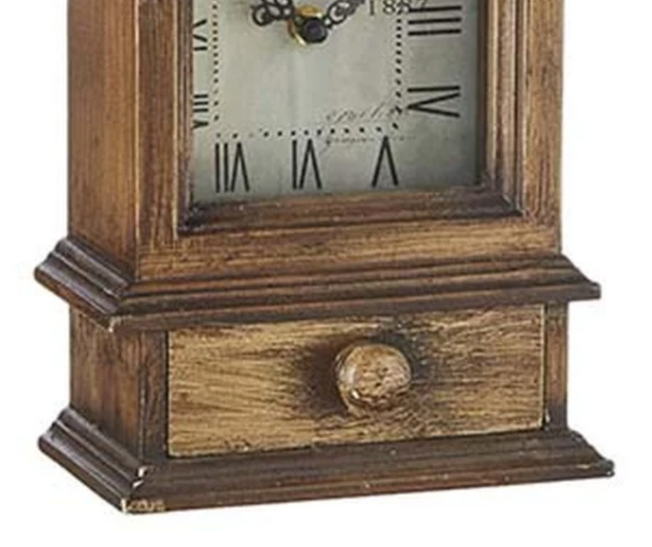 CLOCK 13.5" WITH DRAWER