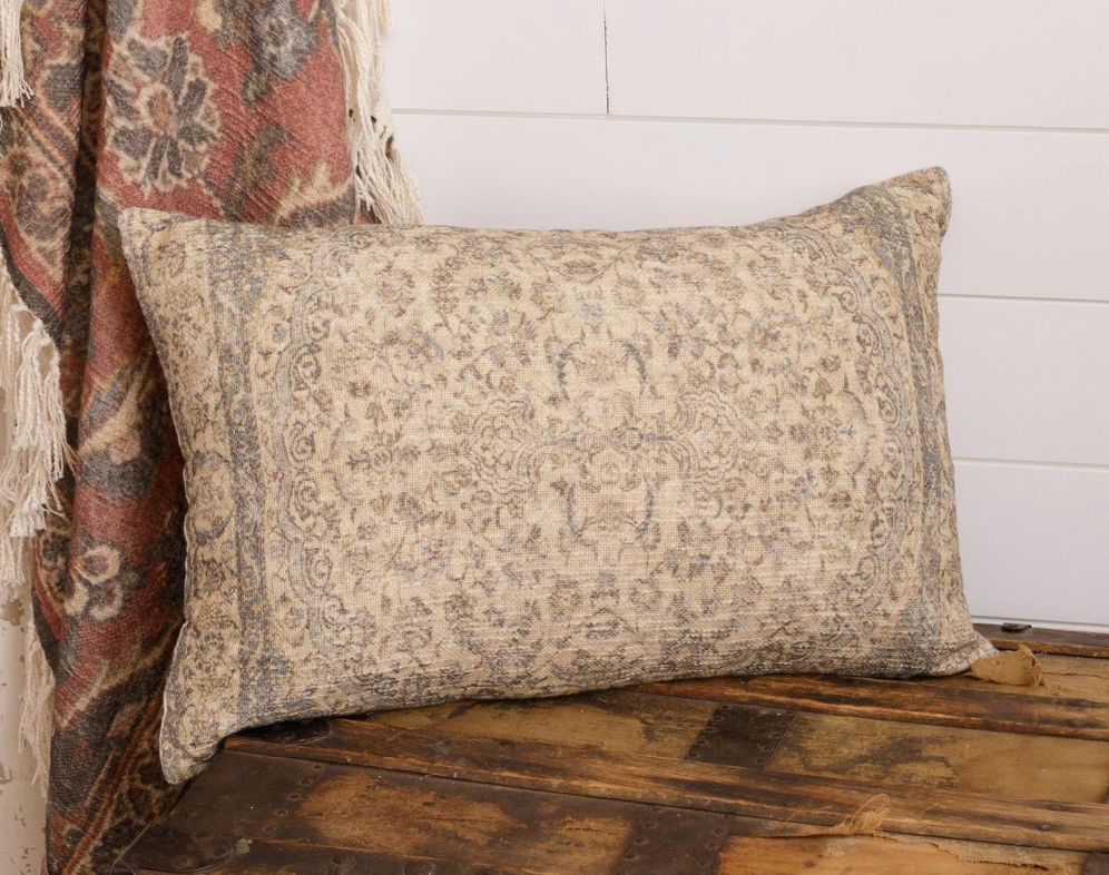 Pillow Antique Rug Slub Lumbar