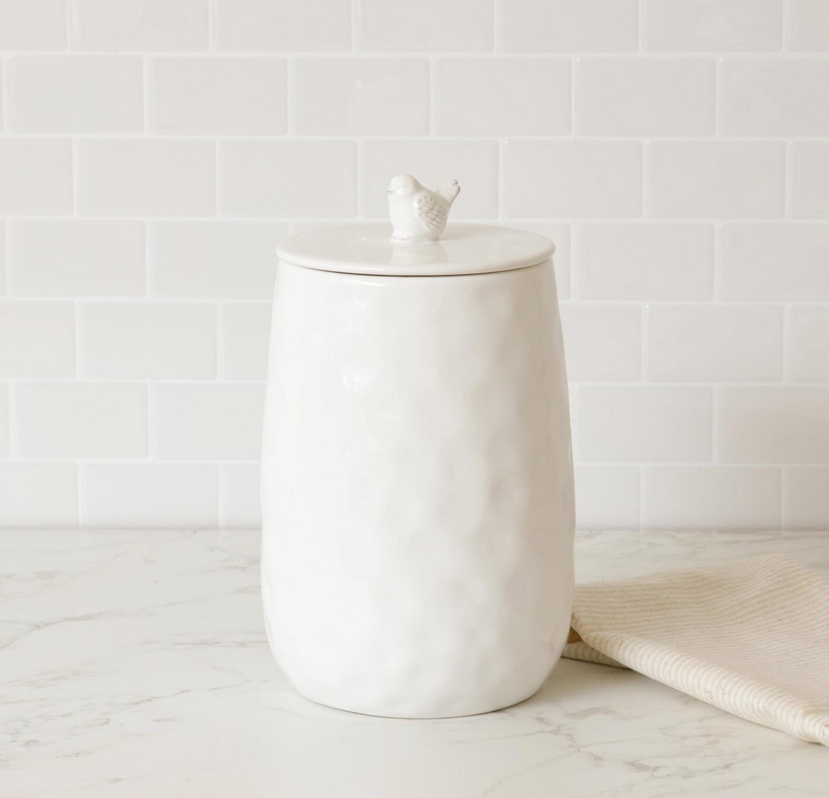 Ceramic Bird Canister