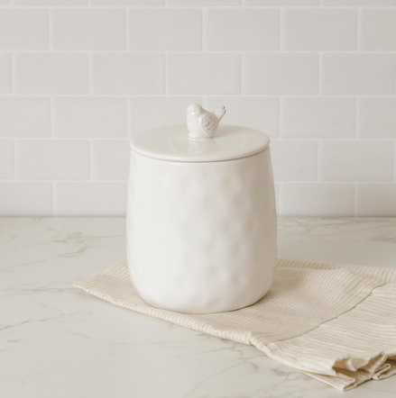 Ceramic Bird Canister