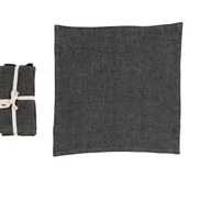 Set of 4 Stonewashed Linen Napkins