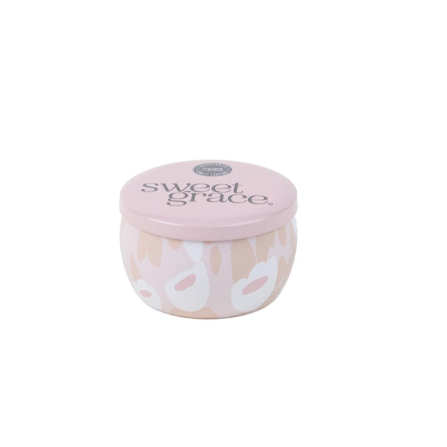 Candle Sweet Grace Mini Tin Pink