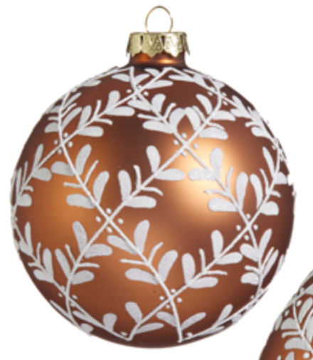4" Leaf Pattern Ornament