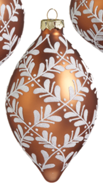 4" Leaf Pattern Ornament