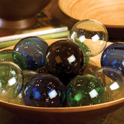 Recycled Amber Glass Ball