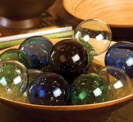 Recycled Amber Glass Ball