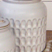 Reactive Glaze Stoneware Canisters