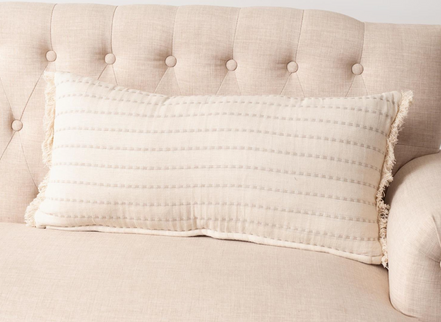 Striped Lumbar Pillow