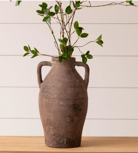 Weathered Tuscan Vase w/ Handles