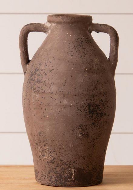 Weathered Tuscan Vase w/ Handles