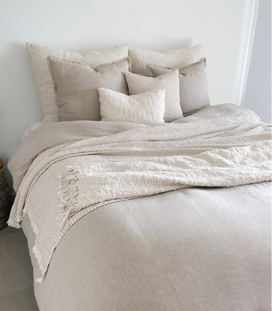 Natural White So Soft Linen Duvet Cover