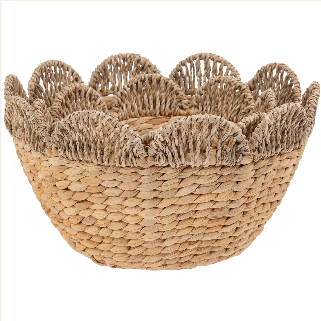 Scalloped Seagrass Bowl
