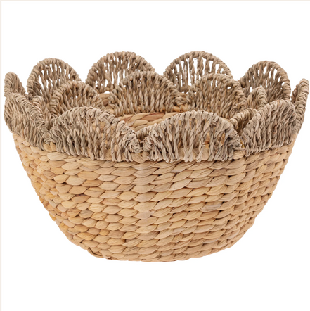 Scalloped Seagrass Bowl