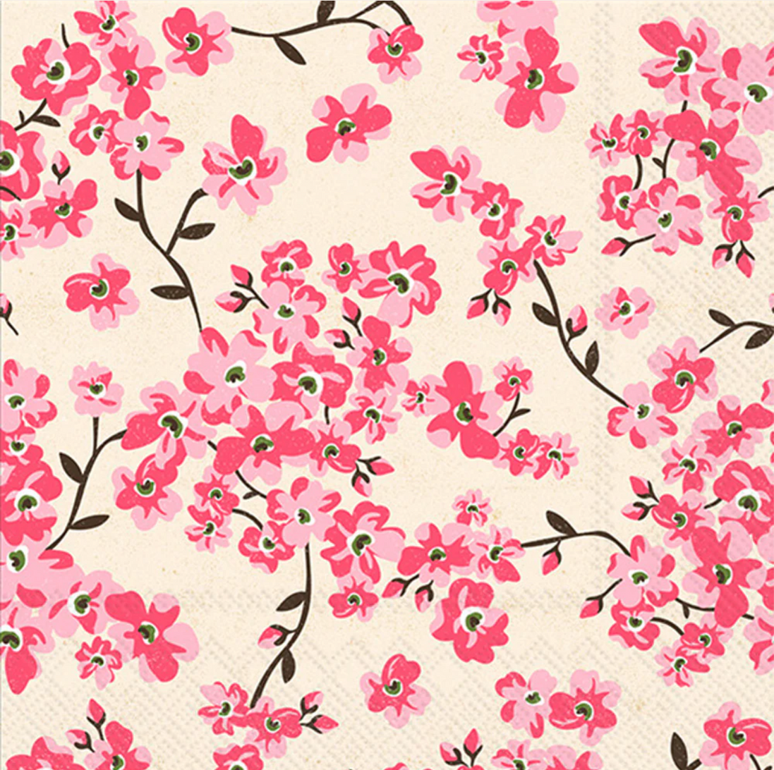 Cherry Blossoms Cocktail Napkin