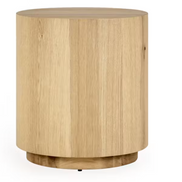 Louis Solid Wood Round End Table