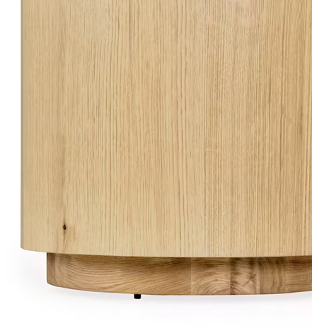 Louis Solid Wood Round End Table