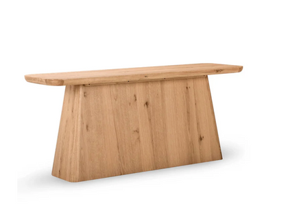 St. Augustine Oak Veneer Console Table