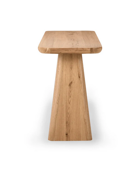 St. Augustine Oak Veneer Console Table