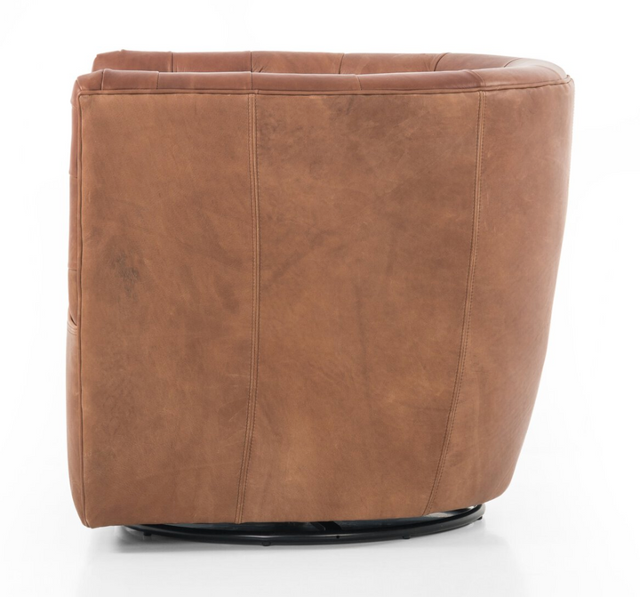 Hancock Leather Swivel Chair