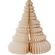 Paper Folding Honeycomb Trees with Gold Glitter