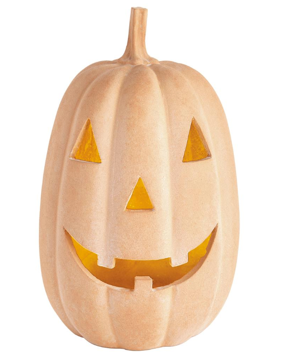 Terracotta Battery Operated Jack- O-Lantern