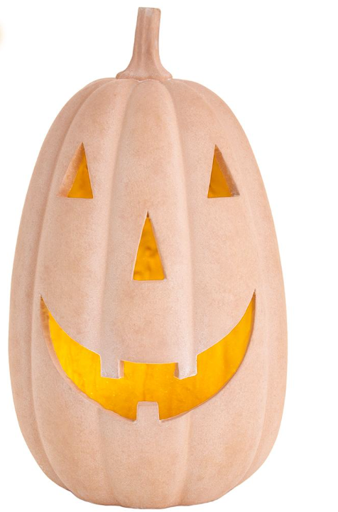 Terracotta Battery Operated Jack- O-Lantern